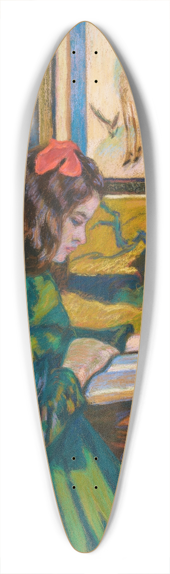 Armand Guillaumin - Madeleine Guillaumin lisant 39.3 inch art pintail longboard deck