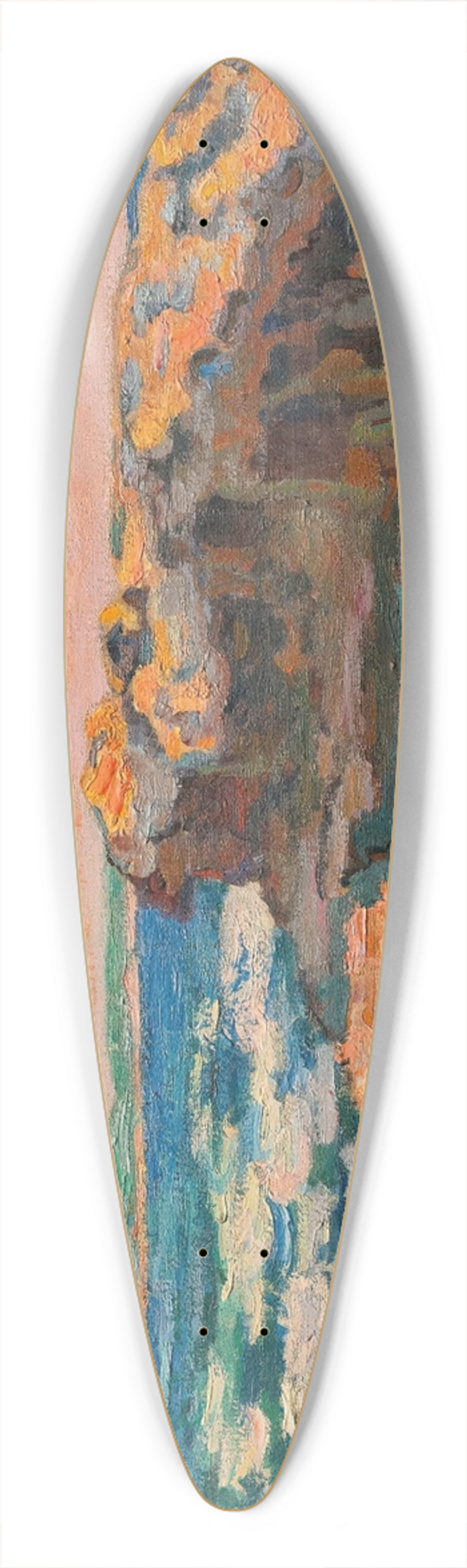Armand Guillaumin - Rocher  Saint-Palais 39.3 inch art pintail longboard deck