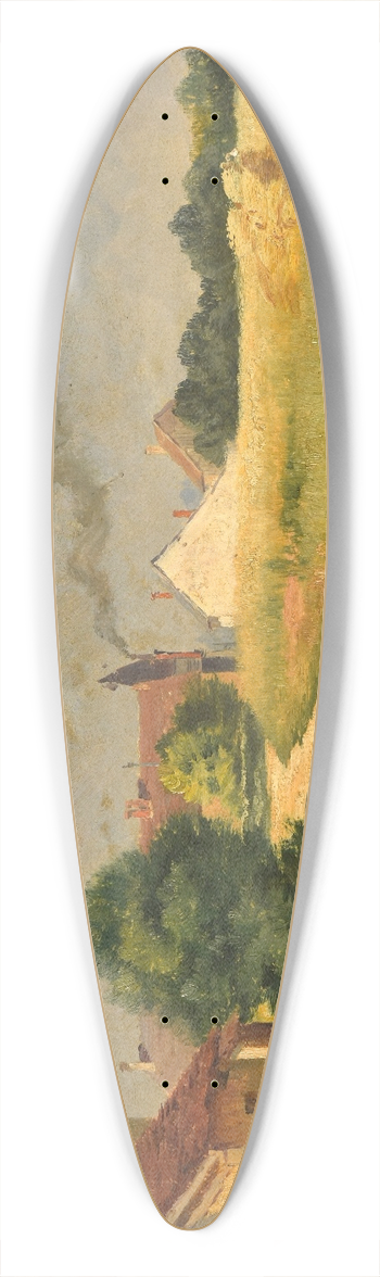 Armand Gury - La brasserie de Pontgivart 39.3 inch art pintail longboard deck