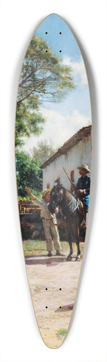 Armando Mnocal - Cavalier cubain 39.3 inch art pintail longboard deck