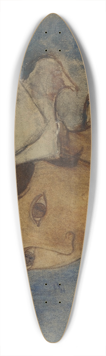 Armand Seguin - Tte de jeune bretonne 39.3 inch art pintail longboard deck