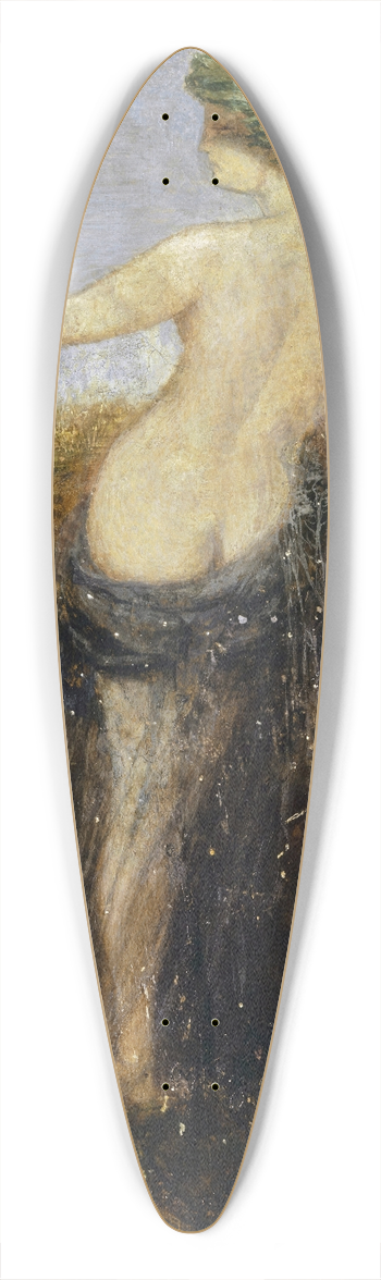 Arnold Bcklin - Nymphe with Horn of Plenty 39.3 inch art pintail longboard deck