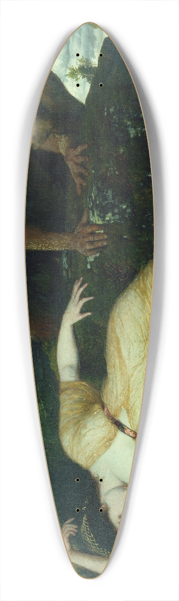 Arnold Bcklin - Sleeping Diana Watched by Two Fauns 39.3 inch art pintail longboard deck