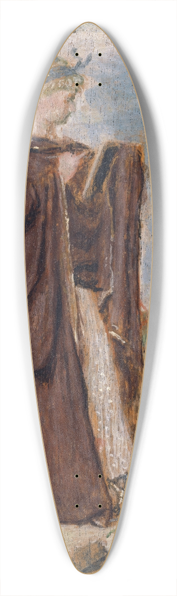 Arnold Bcklin - The Muse Thalia 39.3 inch art pintail longboard deck