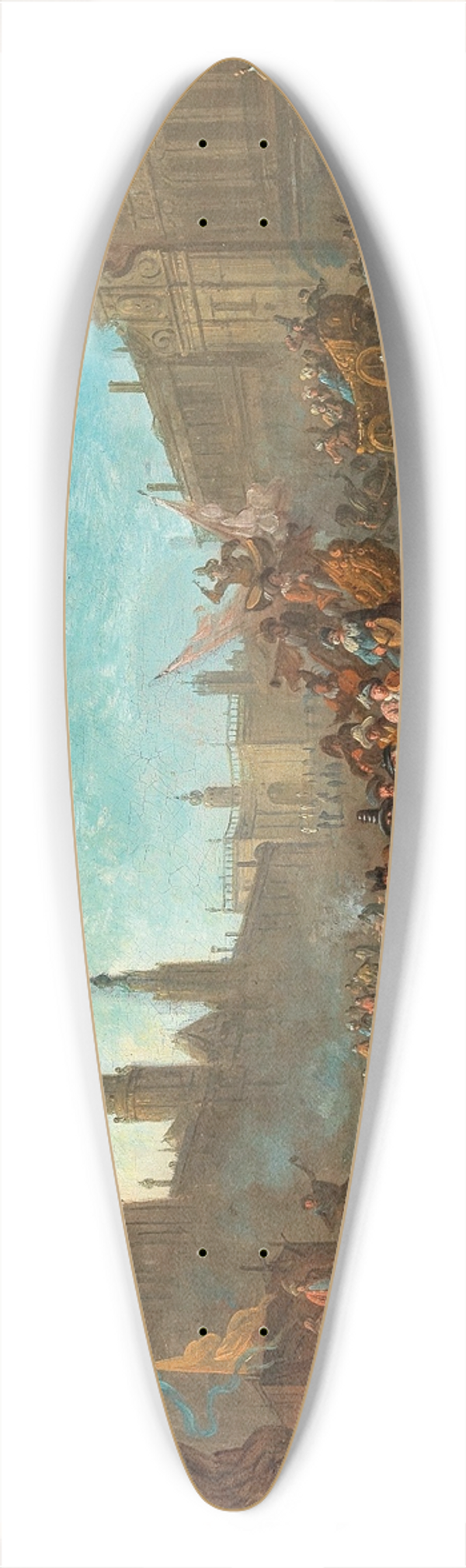 Arnold Frans Rubens - Carnival in an Italianate piazza 39.3 inch art pintail longboard deck