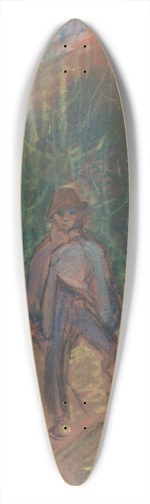 Arnold Peter Weisz-Kubnan - Herdsboy 39.3 inch art pintail longboard deck