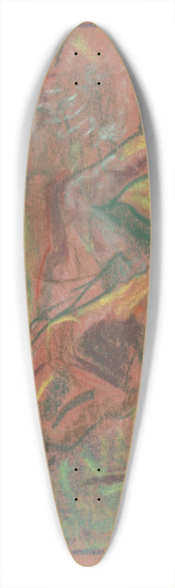 Arnold Peter Weisz-Kubnan - Highwayman 39.3 inch art pintail longboard deck