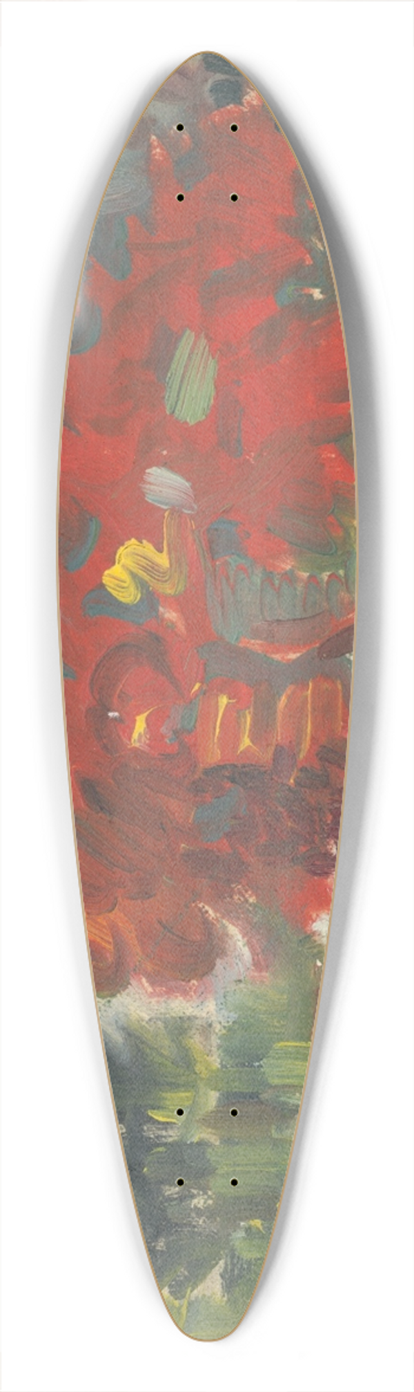 Arnold Peter Weisz-Kubnan - Reclining Nude in a Garden 39.3 inch art pintail longboard deck
