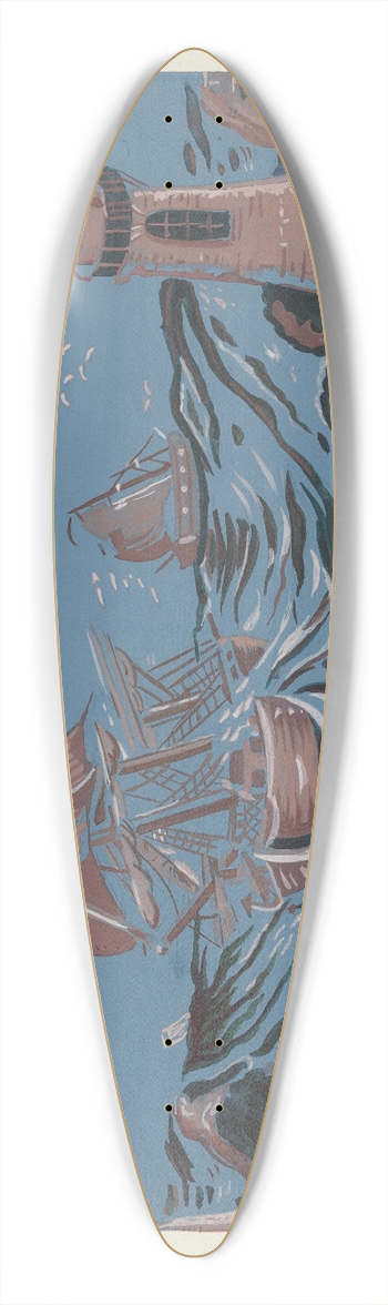 Arsen Maralian - Bandbox 39.3 inch art pintail longboard deck