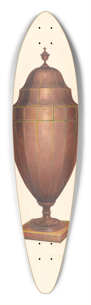Arsen Maralian - Knife and Spoon Box 39.3 inch art pintail longboard deck