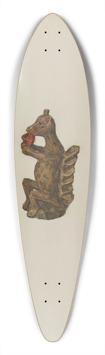 Arsen Maralian - Pa. German Squirrel Figurine 39.3 inch art pintail longboard deck