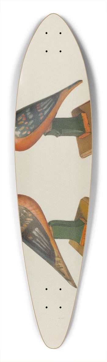 Arsen Maralian - Pa. German Toy Birds 39.3 inch art pintail longboard deck
