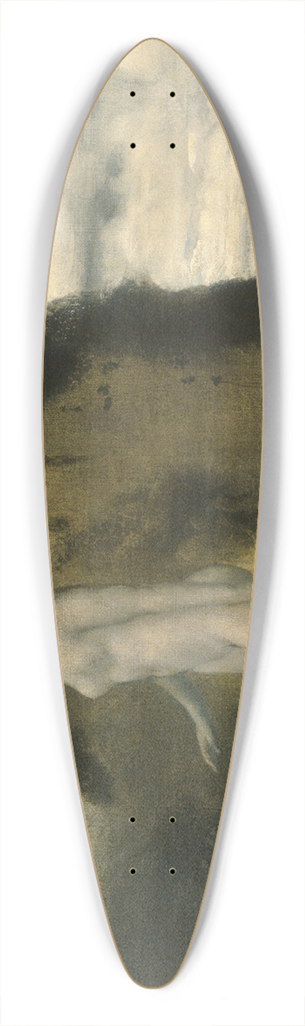 Arthur Bowen Davies - A Measure of Dreams 39.3 inch art pintail longboard deck
