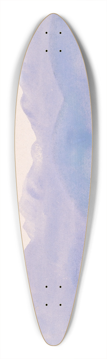 Arthur Bowen Davies - Blue Mist 39.3 inch art pintail longboard deck