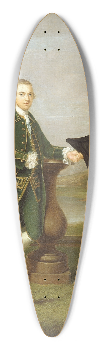 Arthur Devis - Portrait of a Man 39.3 inch art pintail longboard deck