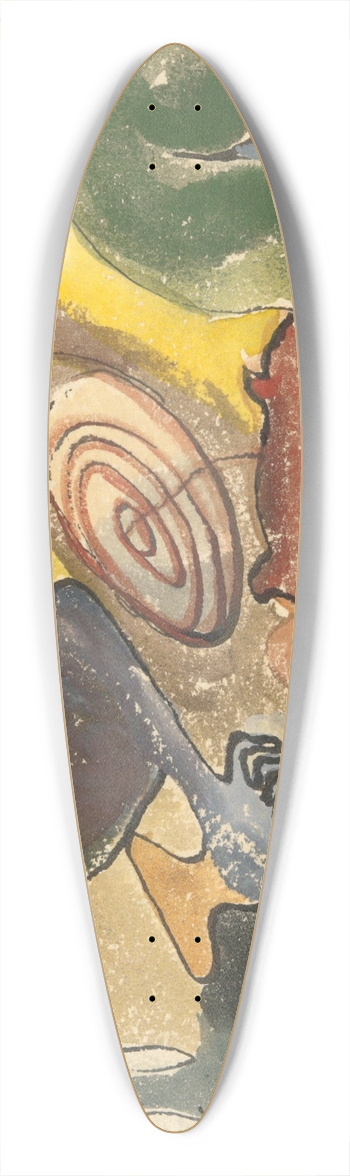Arthur Dove - Beach 39.3 inch art pintail longboard deck