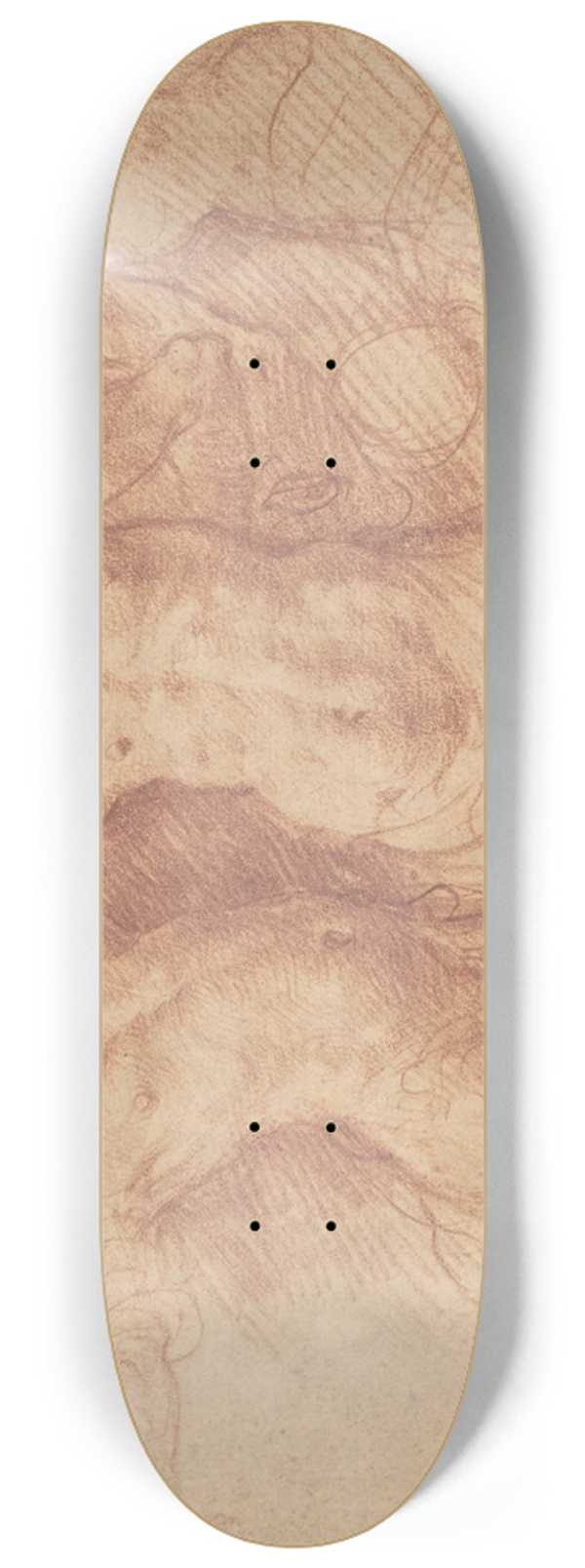 Bernardo Cavallino - The Flagellation of Christ 8.25 inch art skate deck