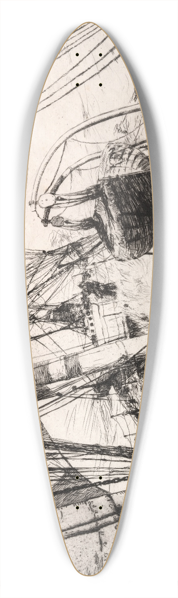 Arthur John Trevor Briscoe - The Gale 39.3 inch art pintail longboard deck
