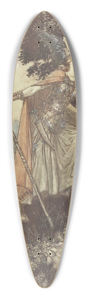Arthur Rackham - Brunnhilde 39.3 inch art pintail longboard deck