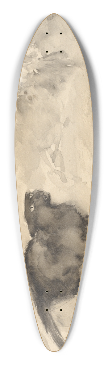 Arthur Rackham - The Cat and the Eagle 39.3 inch art pintail longboard deck