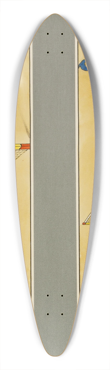 Artu Scheiner - Tennis 39.3 inch art pintail longboard deck