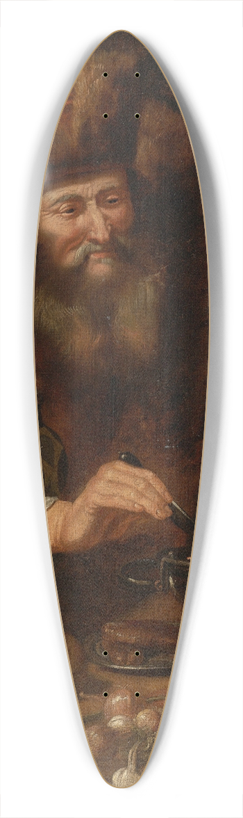 Artus Wolfaerts - BeardedMan Cooking Sausages 39.3 inch art pintail longboard deck