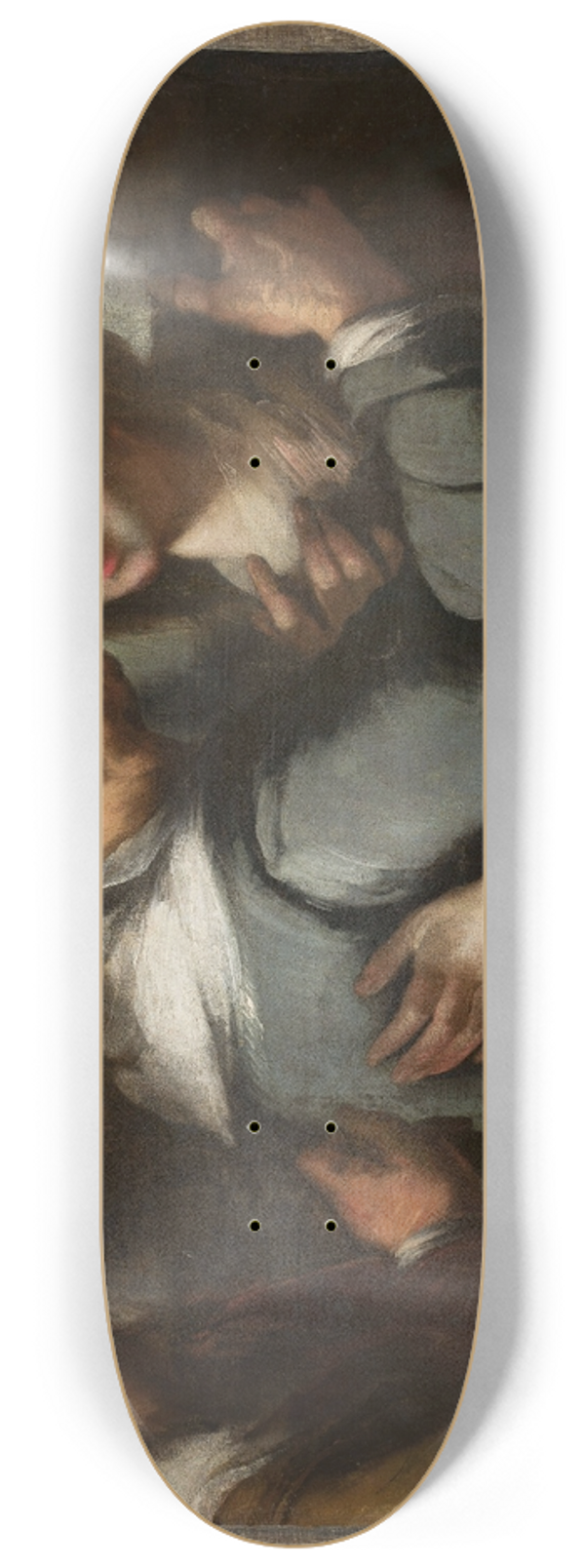 Bernardo Strozzi - Visitation 8.25 inch art skate deck