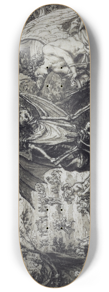 Bernard Picart - Cupid and Death 8.25 inch art skate deck