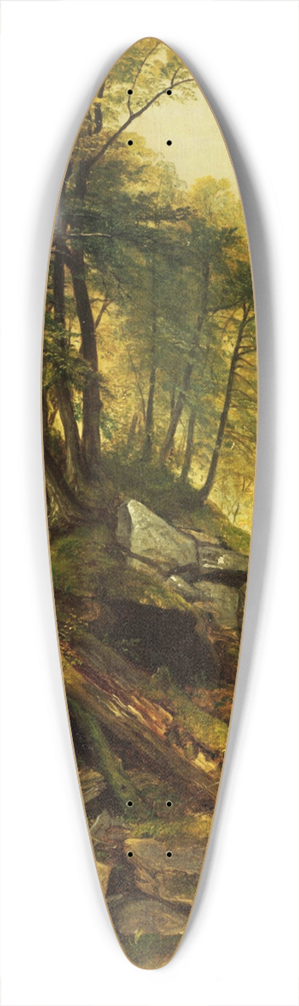 Asher Brown Durand - Kaaterskill Landscape 39.3 inch art pintail longboard deck
