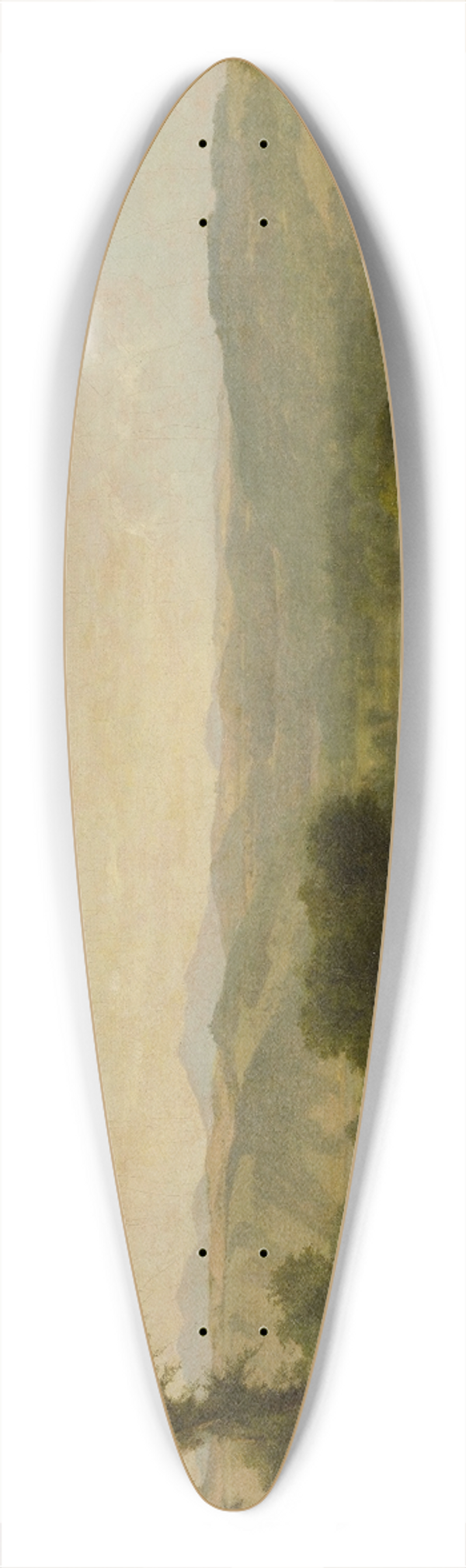 Asher Brown Durand - Landscape with Cows and Sheep 39.3 inch art pintail longboard deck