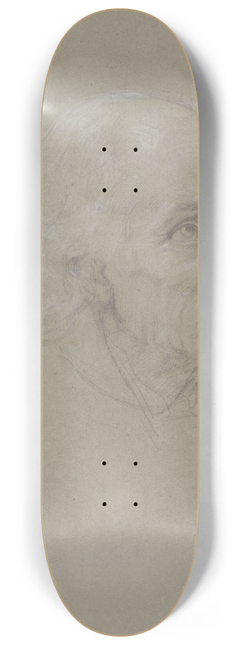 Adolph Tidemand - Eldre langhret mann 8.25 inch art skate deck