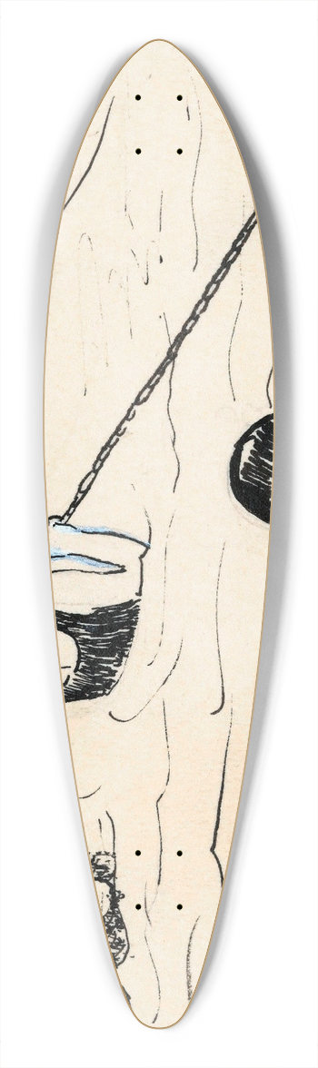 A. Tinbergen - Kinderen in een zwembad 39.3 inch art pintail longboard deck