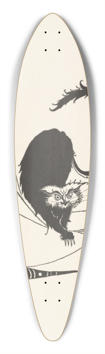 Aubrey Vincent Beardsley - Grotesques by Aubrey Beardsley 4 39.3 inch art pintail longboard deck