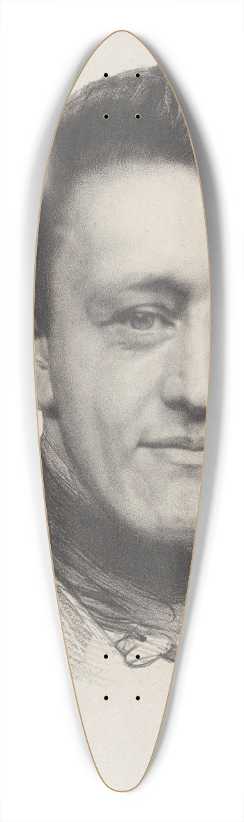 August Alleb - Portret van uitgever Gualtherus Kolff 39.3 inch art pintail longboard deck
