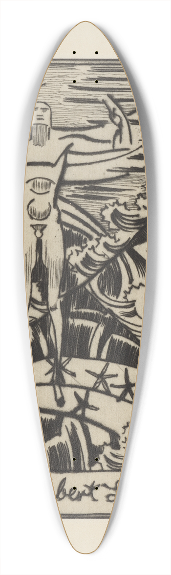 August Babberger - Franz Schubert Lieder-Buch 39.3 inch art pintail longboard deck