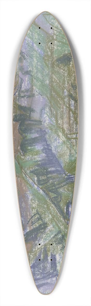 August Babberger - Mountainscape 2 39.3 inch art pintail longboard deck