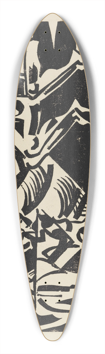 August Babberger - Zwei Paare in der Natur, Blatt II 39.3 inch art pintail longboard deck