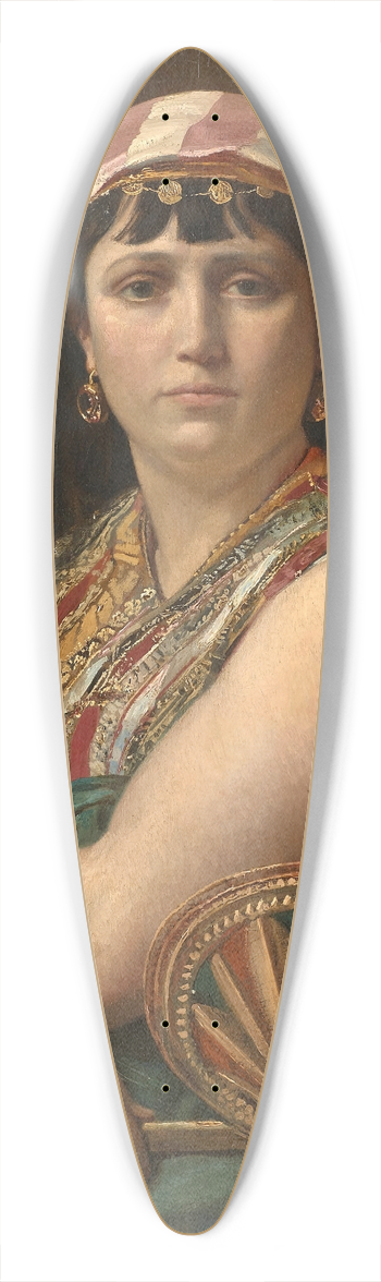 Auguste-Alexandre Hirsch - Portrait de femme en orientale 39.3 inch art pintail longboard deck