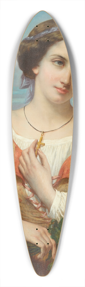 Auguste Charpentier - Melancholy 39.3 inch art pintail longboard deck
