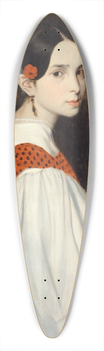 Auguste de Chtillon - Lopoldine au Livre dHeures 39.3 inch art pintail longboard deck
