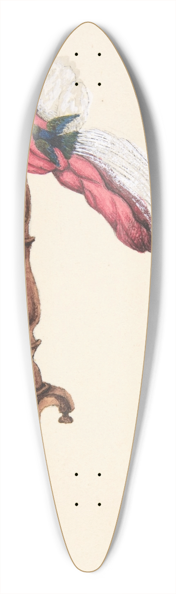 Auguste Flix - A Hat on a Stand 39.3 inch art pintail longboard deck