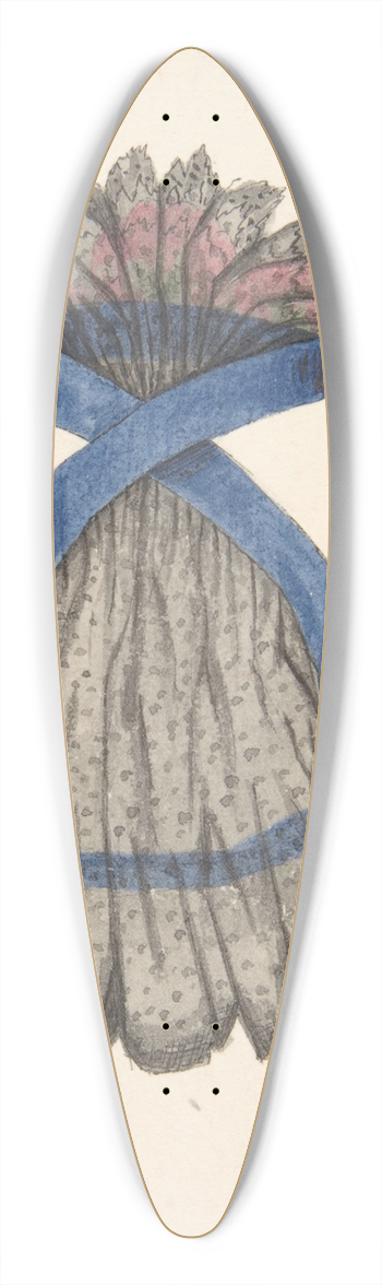Auguste Flix - A Hat on a Stand, Viewed from the Back 39.3 inch art pintail longboard deck