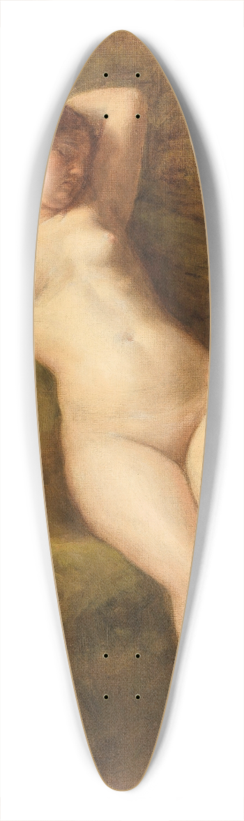 Auguste Levque - Female Nude 39.3 inch art pintail longboard deck
