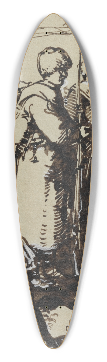 Auguste Louis Lepre - Bataille de Tannenberg 39.3 inch art pintail longboard deck