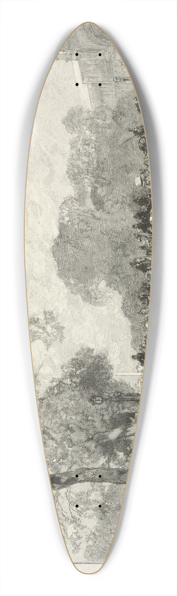 Auguste Louis Lepre - LAvenue des Champs Elyses 39.3 inch art pintail longboard deck
