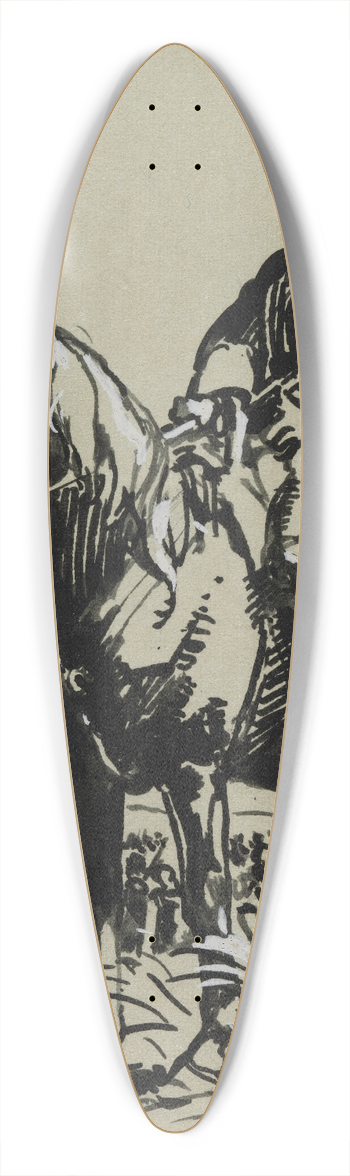 Auguste Louis Lepre - Officier de Cosaques 39.3 inch art pintail longboard deck