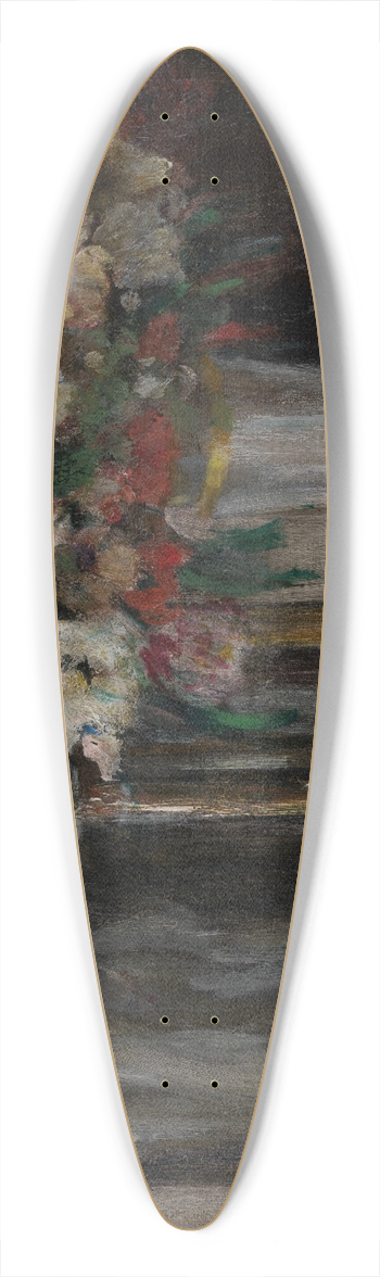 Auguste Oleffe - Still Life with Flowers 39.3 inch art pintail longboard deck