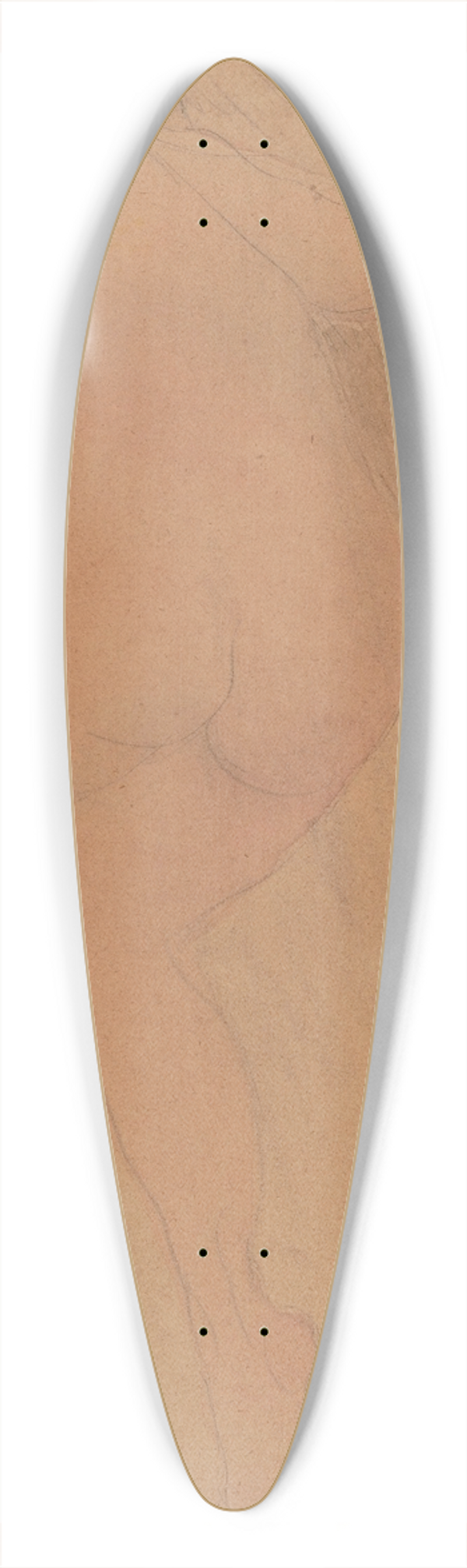 Auguste Rodin - Nude 39.3 inch art pintail longboard deck