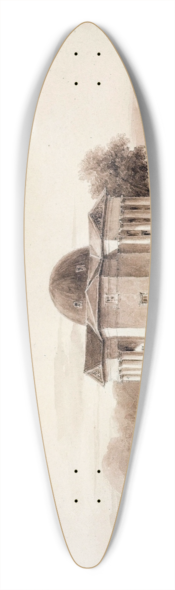 Auguste-Sbastien Bnard - Barrire du Combat 39.3 inch art pintail longboard deck