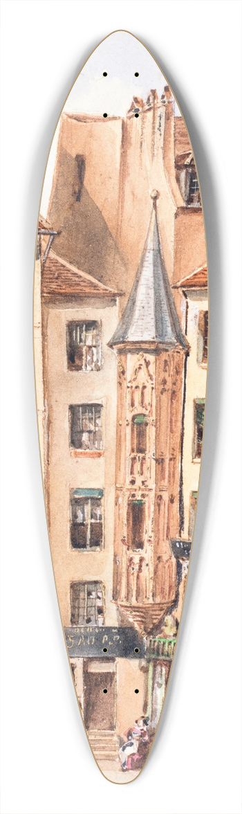 Auguste-Sbastien Bnard - Place de lHtel de Ville. 39.3 inch art pintail longboard deck